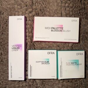 OFRA Makeup Set with Liquid Liner, Blush, Bronzer, and Matte Finishing Powder